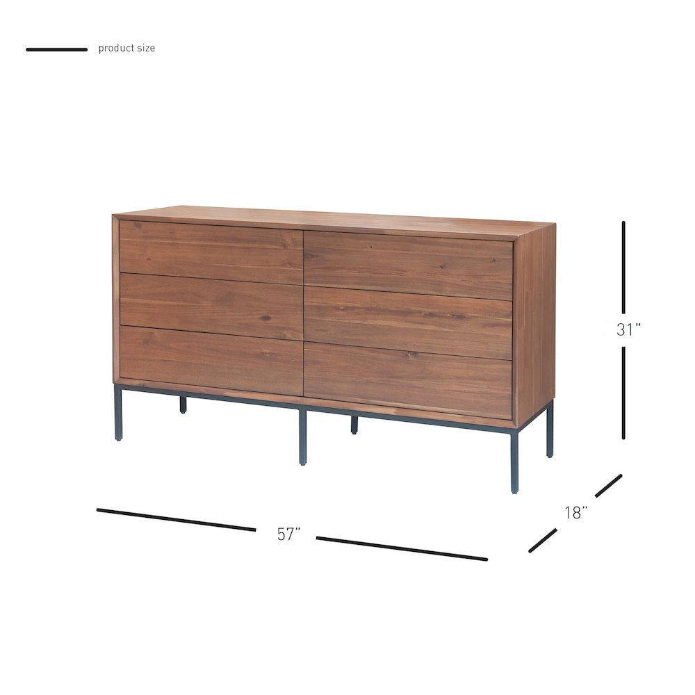 Hathaway 6-Drawer Dresser. Picture 5