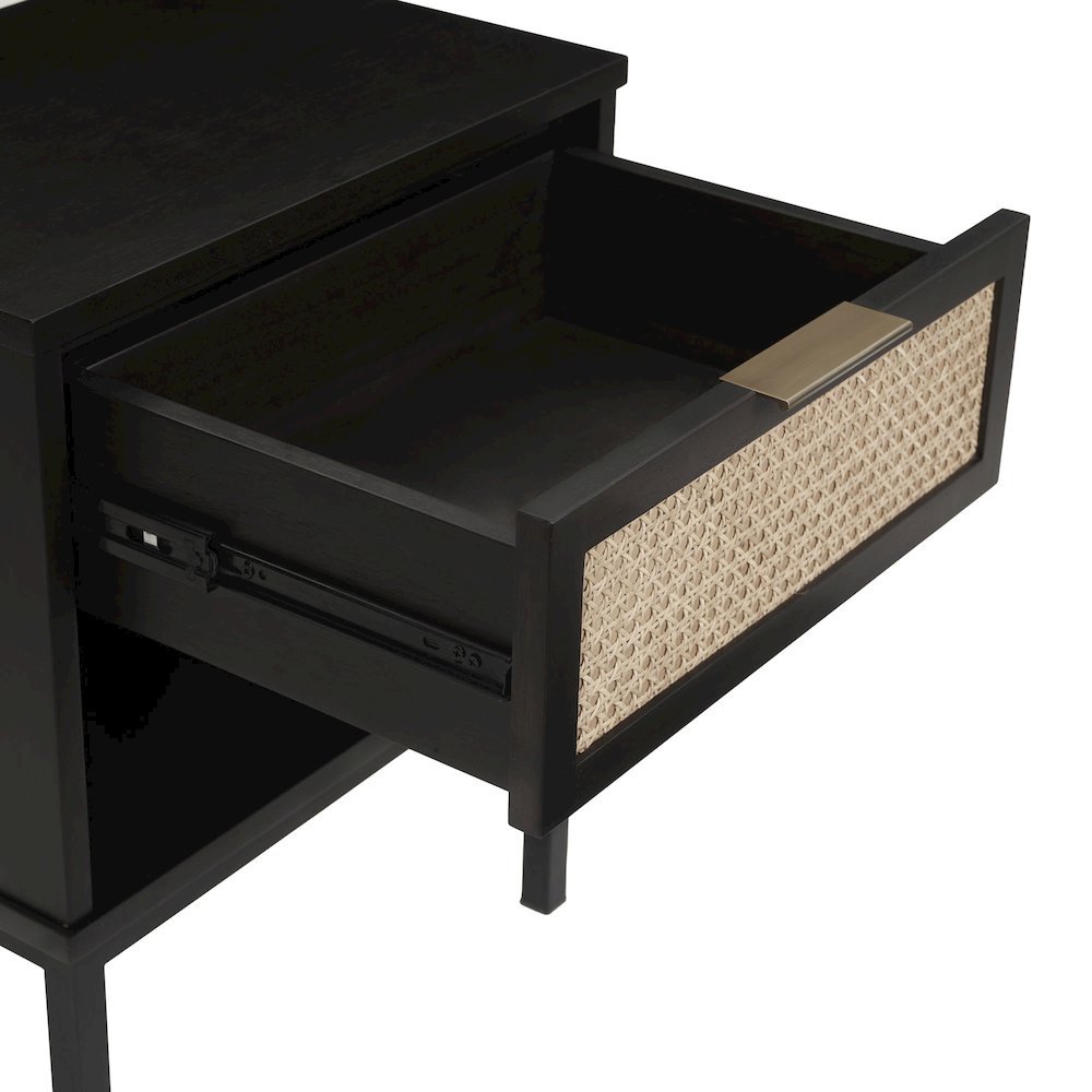 Caine Rattan Nightstand/Side Table. Picture 9