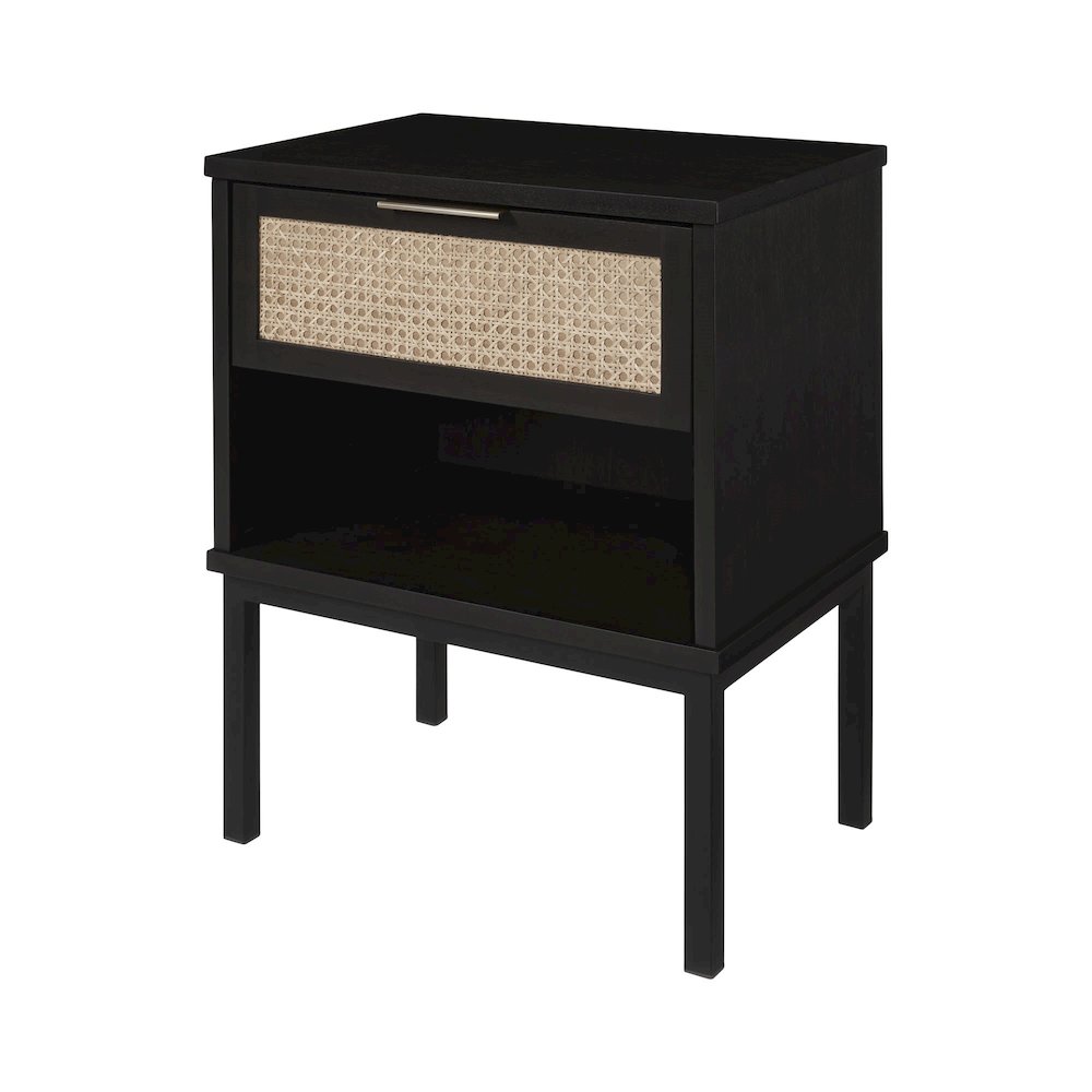 Caine Rattan Nightstand/Side Table. Picture 1