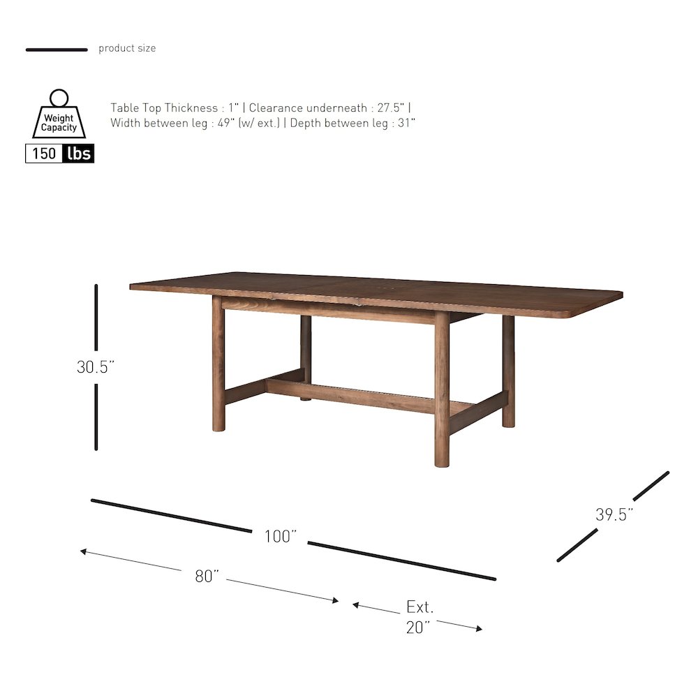 Bloomfield Butterfly Dining Table with 20" Ext. Picture 12