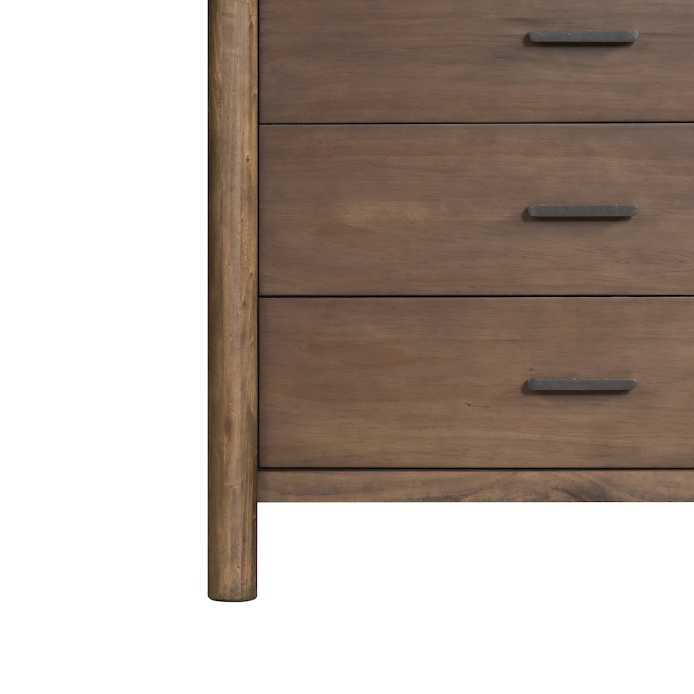 Bloomfield Dresser 6 Drawers, Dark Walnut. Picture 8