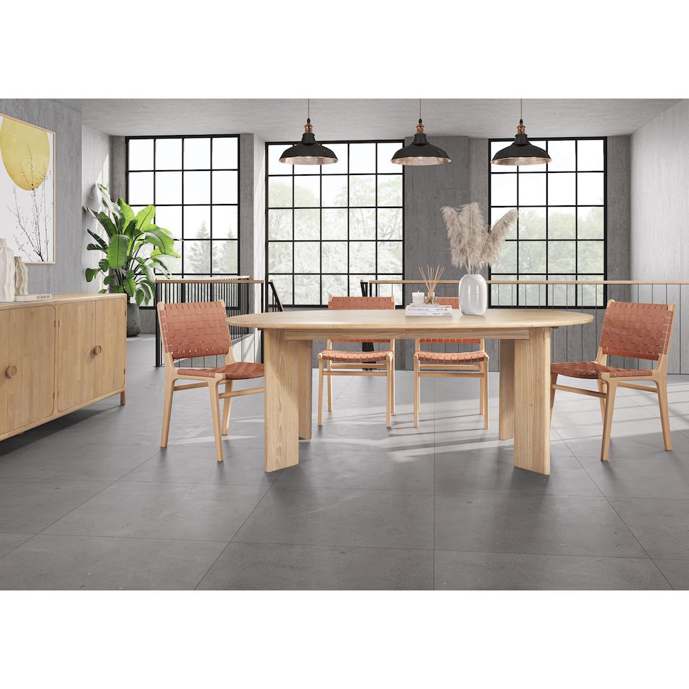 Drego 79" Oval Dining Table. Picture 9