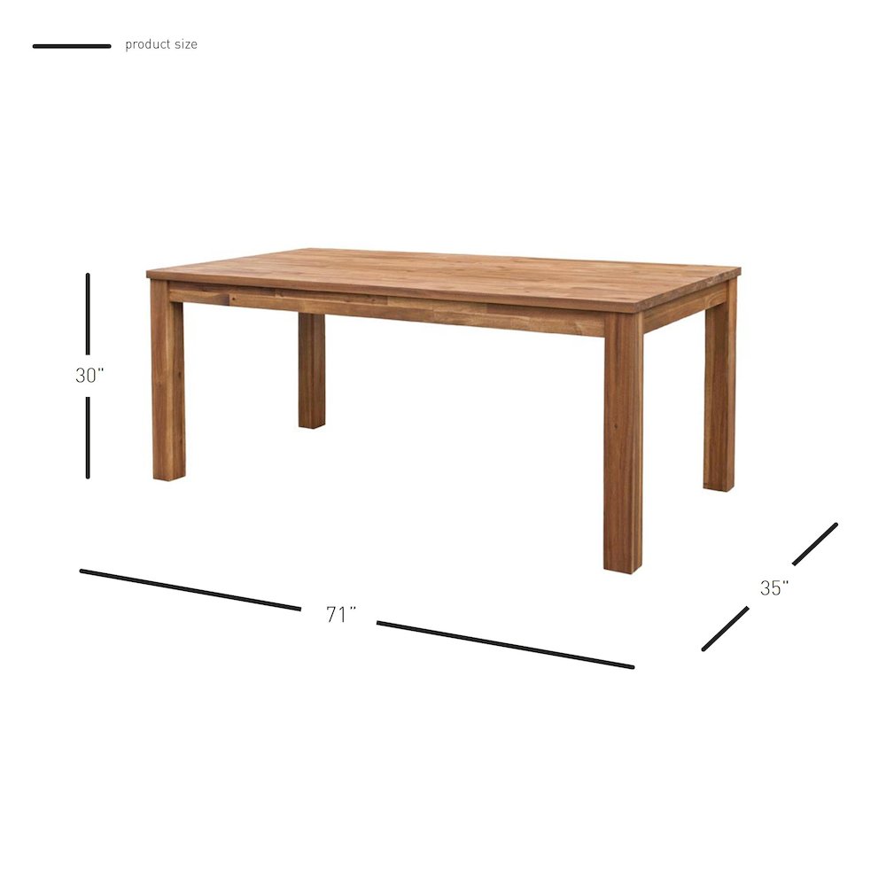 Tiburon 71" Dining Table. Picture 8