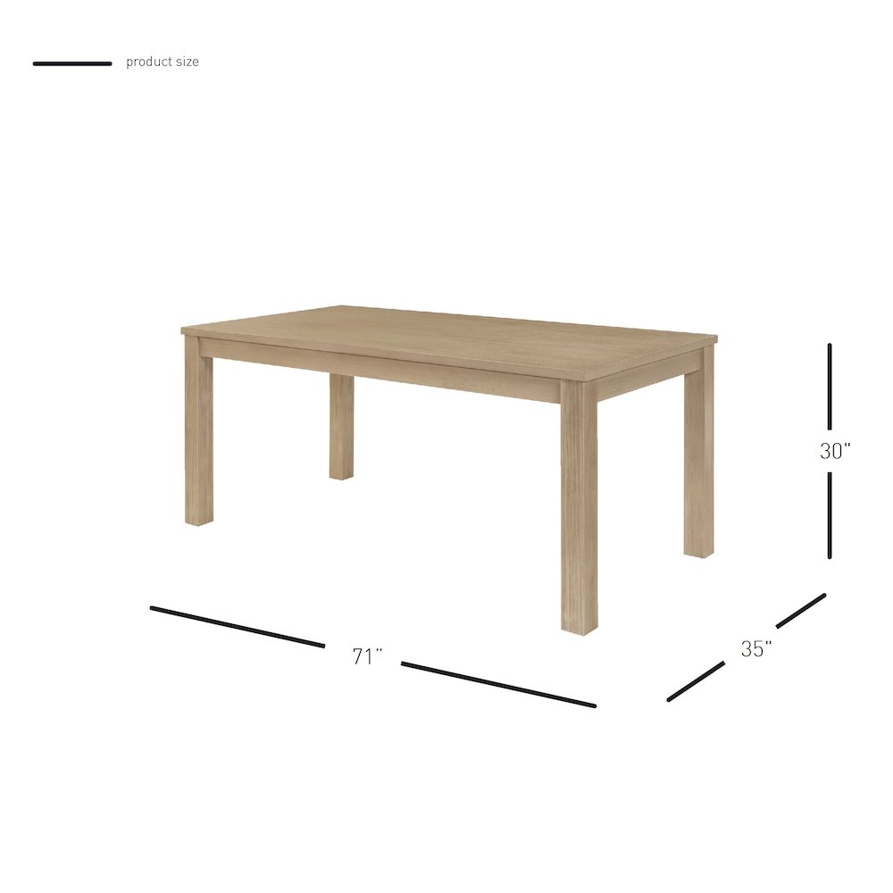 Tiburon 71" Dining Table. Picture 9