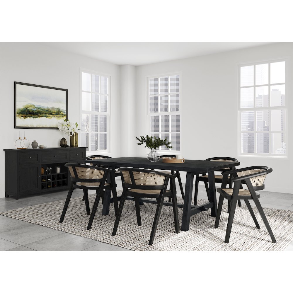 Bedford 79" Rect. Dining Table "A" Base. Picture 8