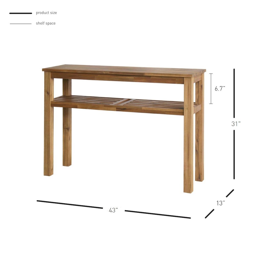 Tiburon Console with Shelf. Picture 6