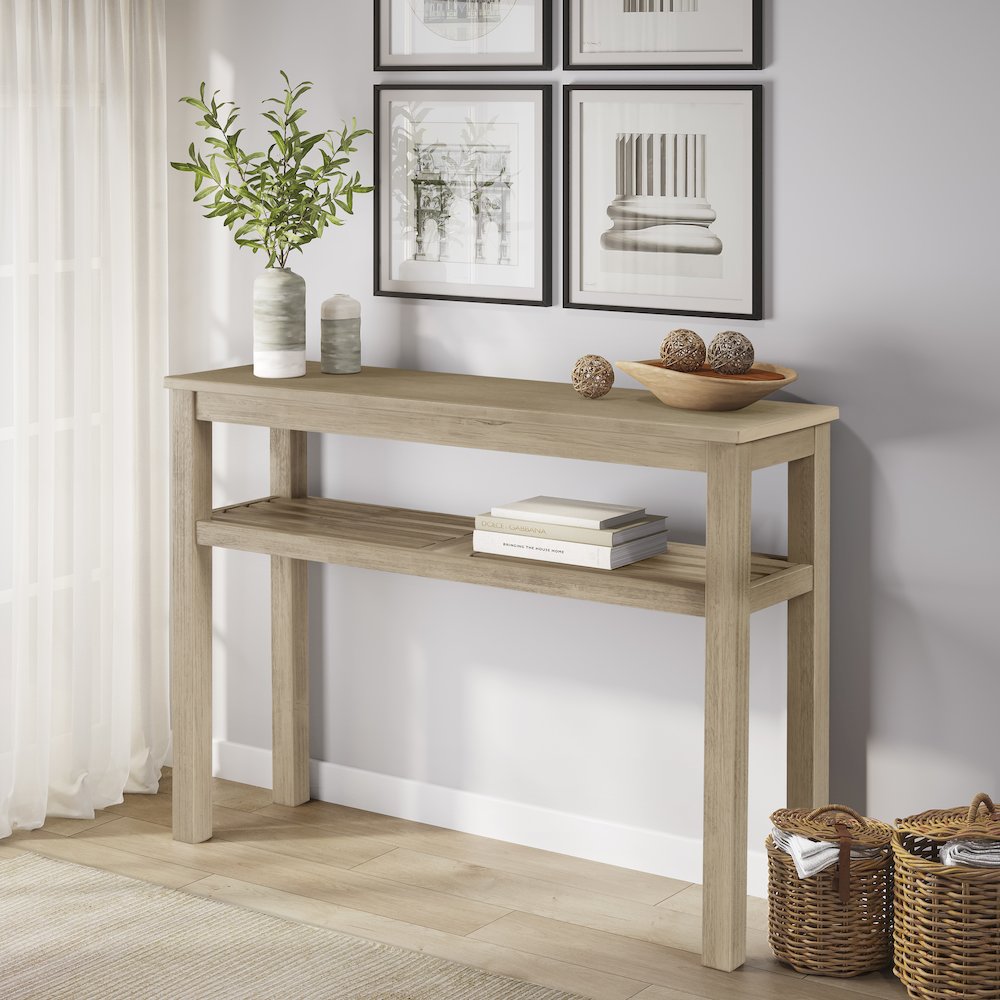 Tiburon Console Table w/ Shelf. Picture 8