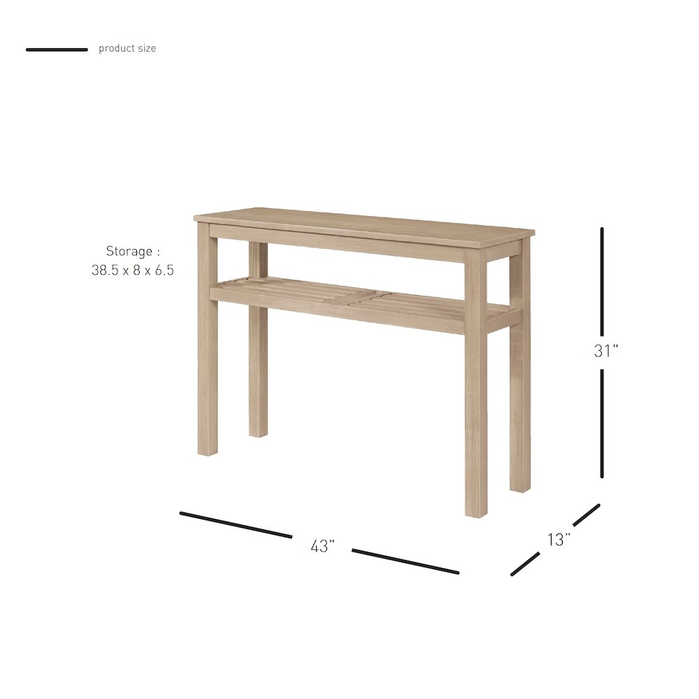 Tiburon Console Table w/ Shelf. Picture 10