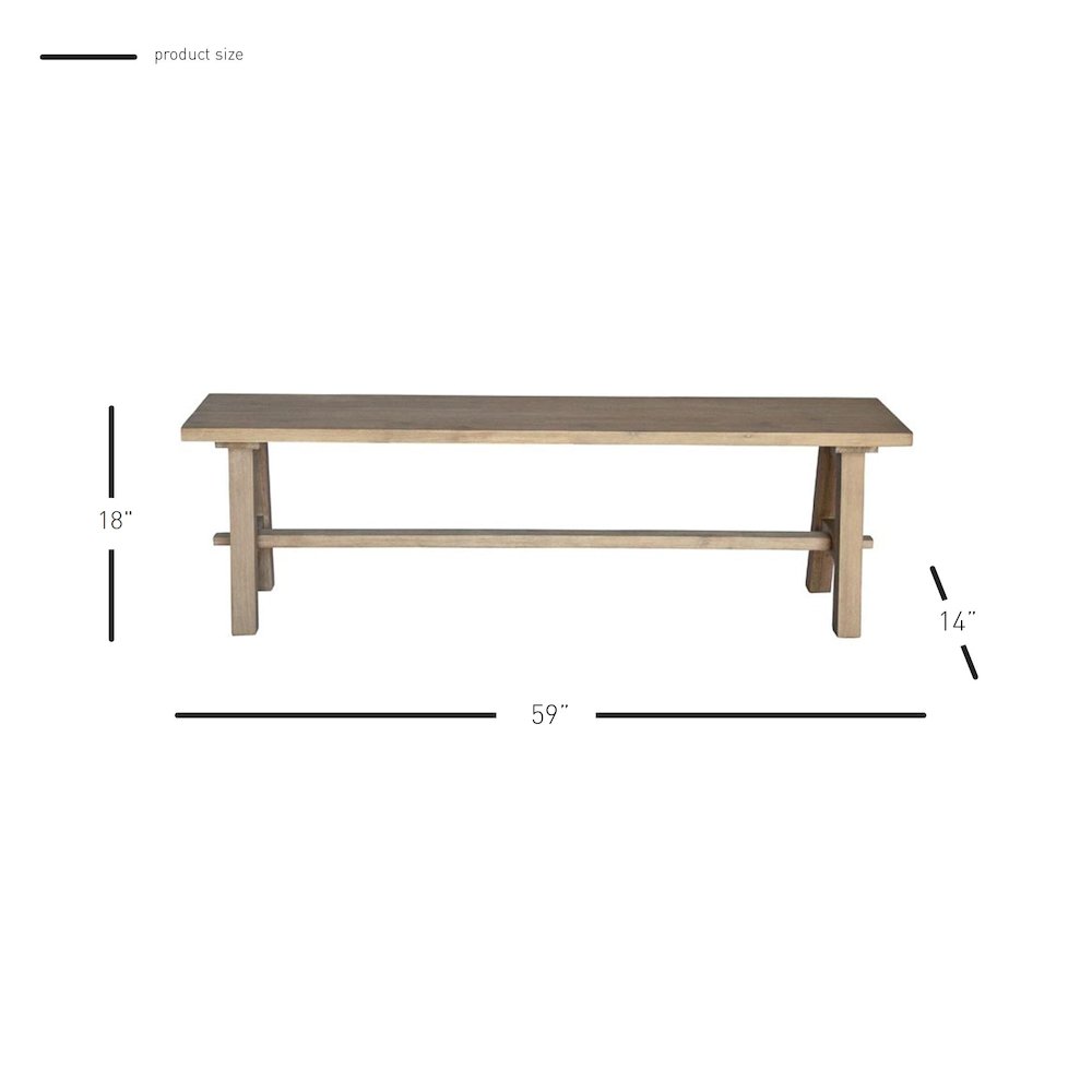 Bedford 59" Bench. Picture 7