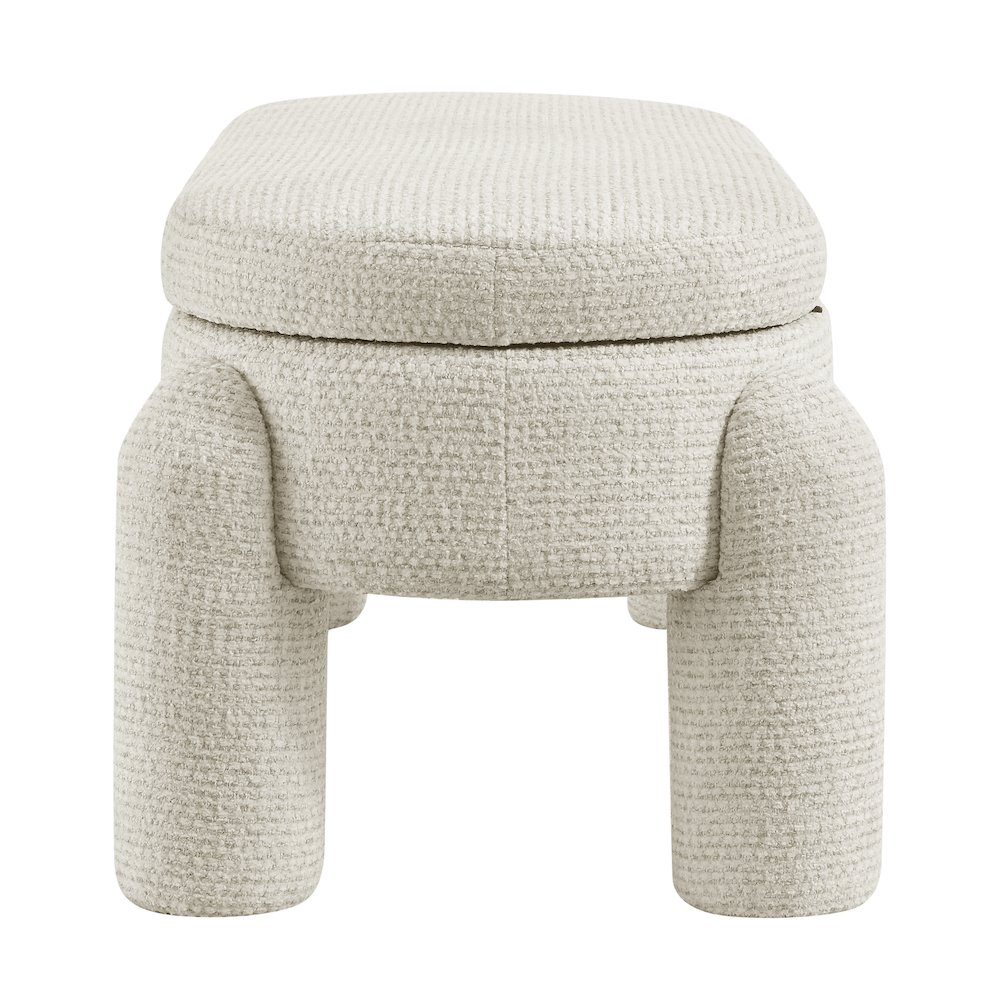 Bowden Bench - Salzburg Beige Chenille. Picture 3