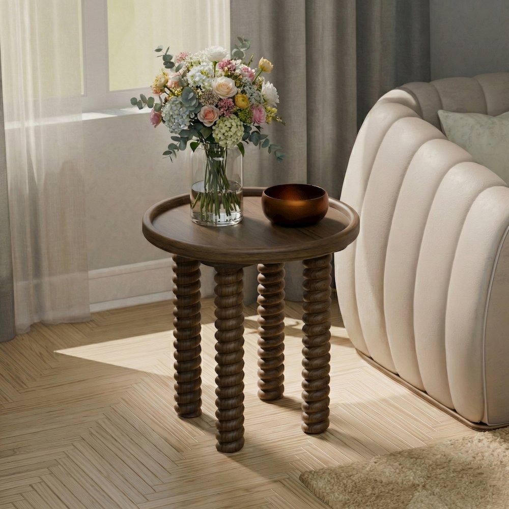 Crellin Accent Table - Walnut. Picture 2