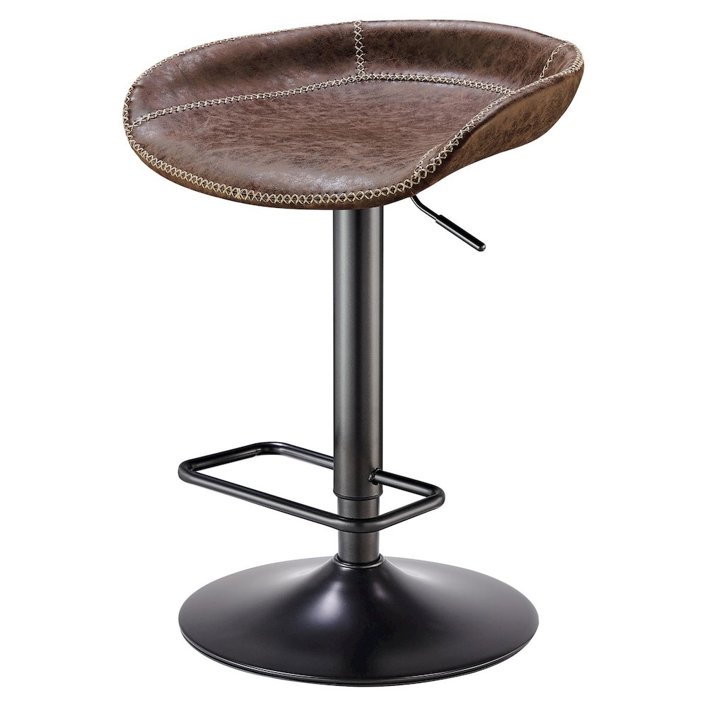 Rogue Faux Leather Gaslift Bar Stool, (Set of 2). Picture 10