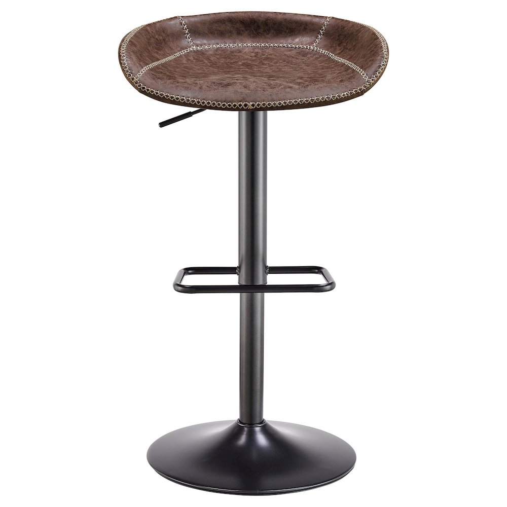 Rogue Faux Leather Gaslift Bar Stool, (Set of 2). Picture 1