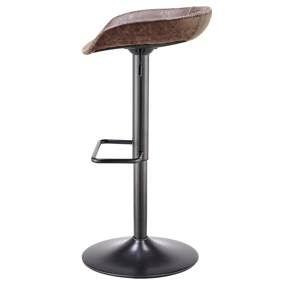 Rogue Faux Leather Gaslift Bar Stool, (Set of 2). Picture 2