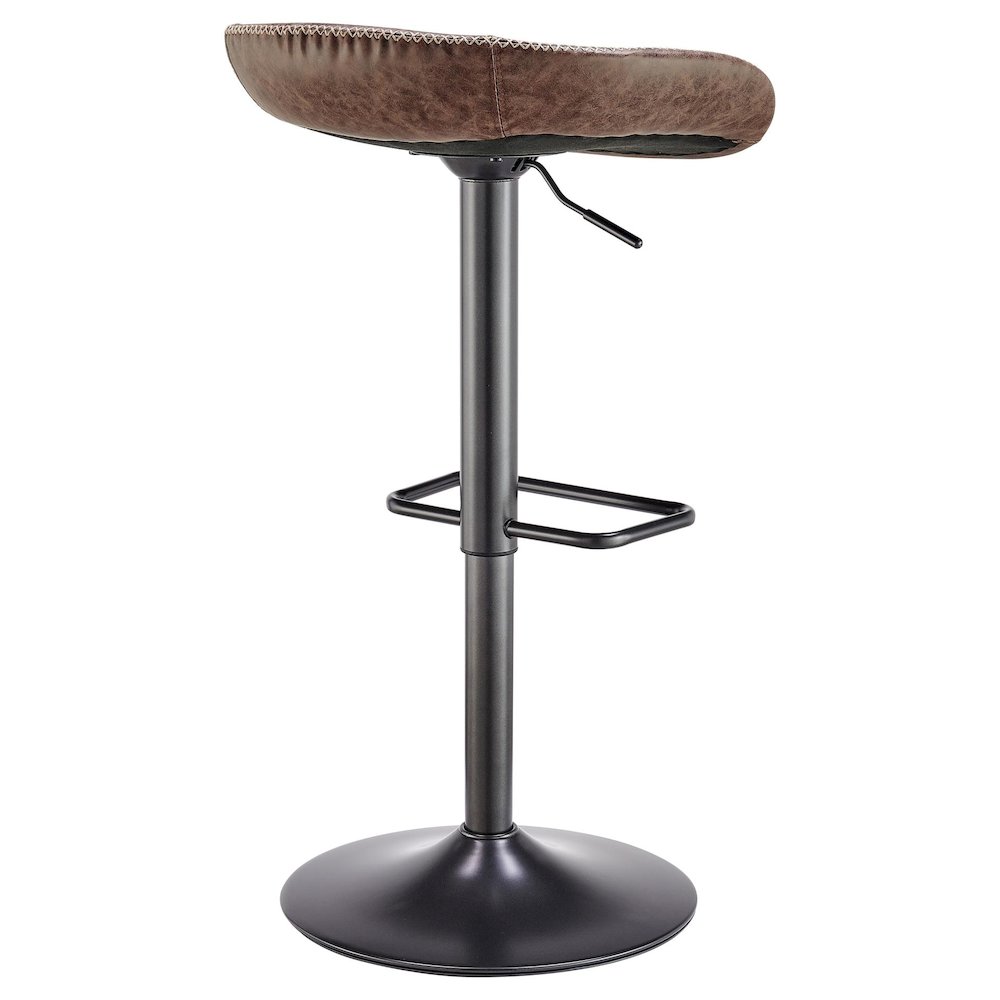 Rogue Faux Leather Gaslift Bar Stool, (Set of 2). Picture 4