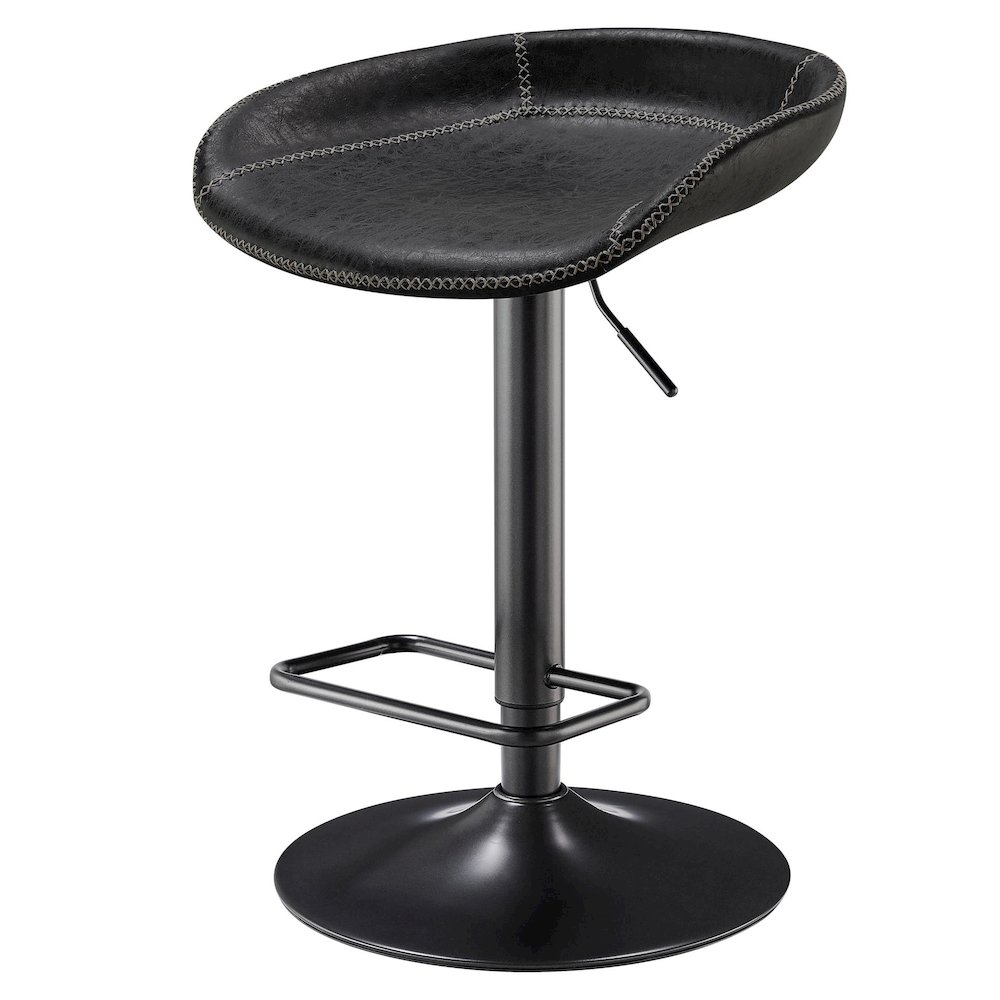 Rogue Faux Leather Gaslift Bar Stool, (Set of 2). Picture 10