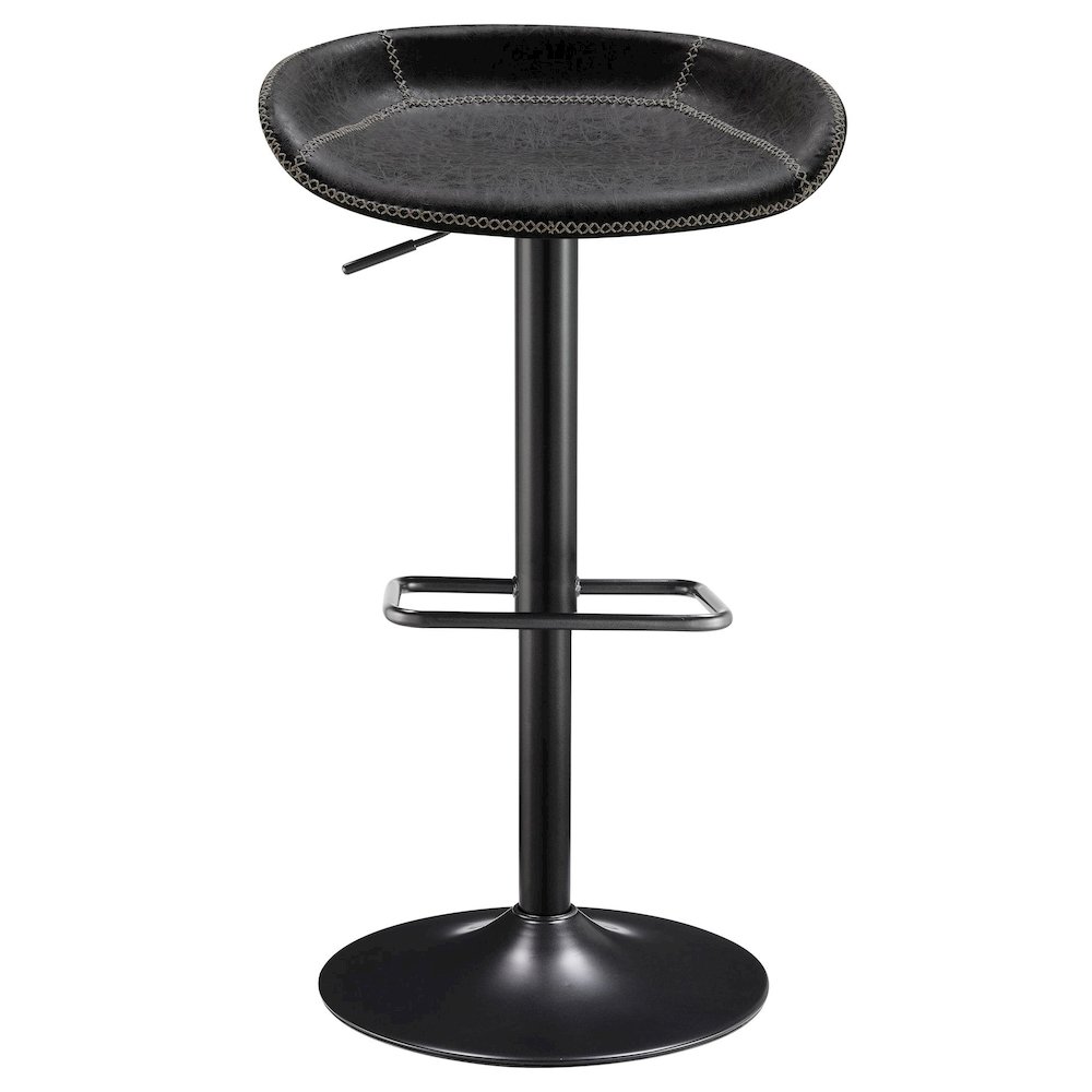 Rogue Faux Leather Gaslift Bar Stool, (Set of 2). Picture 1