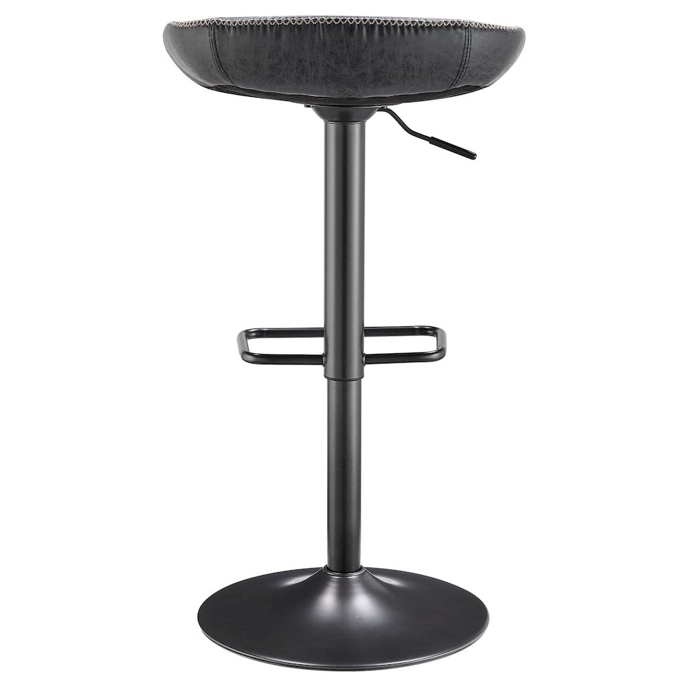 Rogue Faux Leather Gaslift Bar Stool, (Set of 2). Picture 3