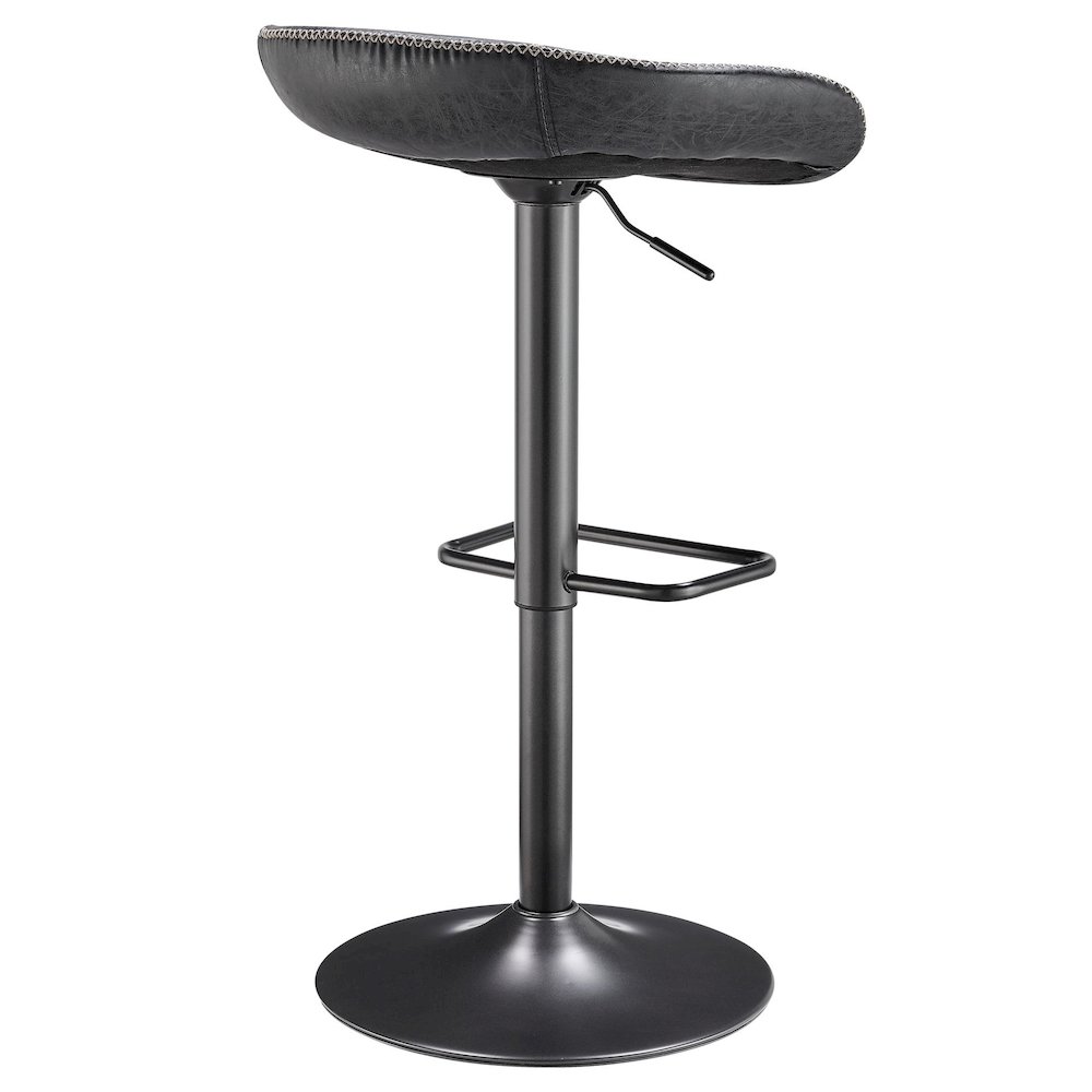 Rogue Faux Leather Gaslift Bar Stool, (Set of 2). Picture 4