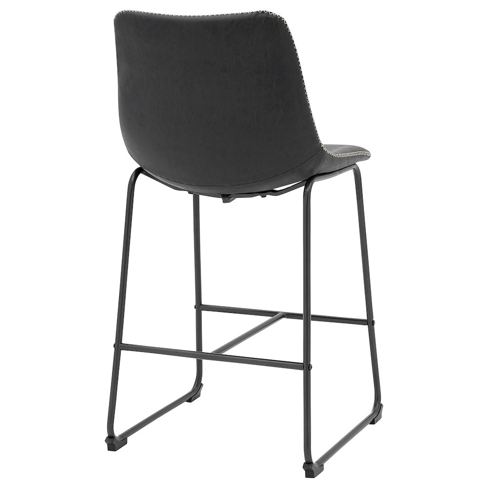 Vesta Faux Leather Counter Stool, (Set of 2). Picture 4