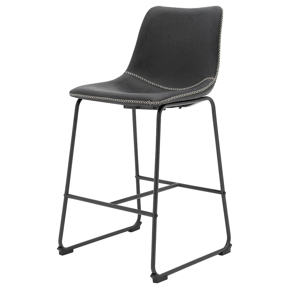 Vesta Faux Leather Counter Stool, (Set of 2). Picture 10