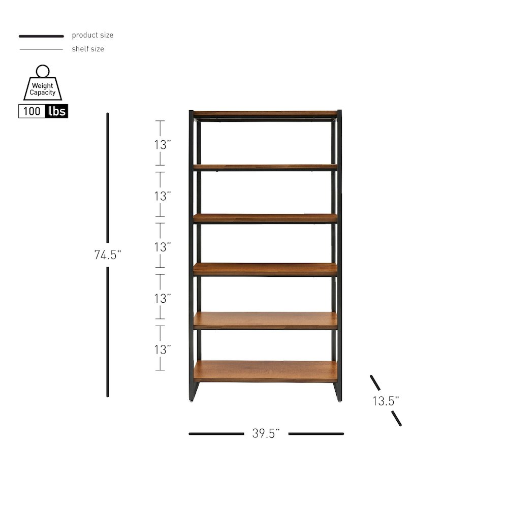 Anderson 6 Tier Bookcase. Picture 9
