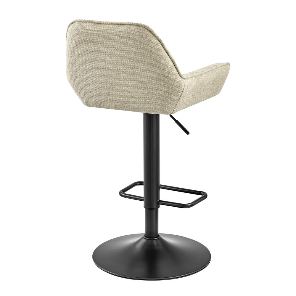 Luther Fabric Gaslift Swivel Bar Stool, (Set of 2). Picture 5
