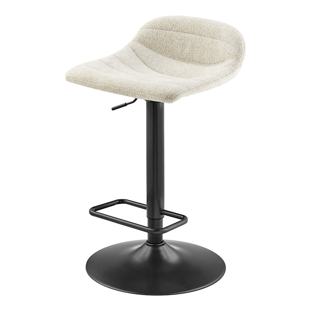 Koa Boucle Gaslift Swivel Bar Stool, (Set of 2). Picture 1