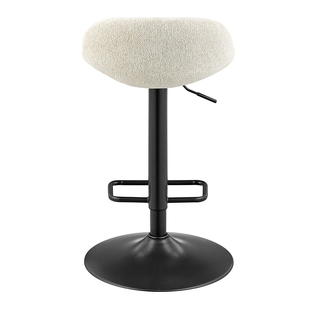 Koa Boucle Gaslift Swivel Bar Stool, (Set of 2). Picture 4