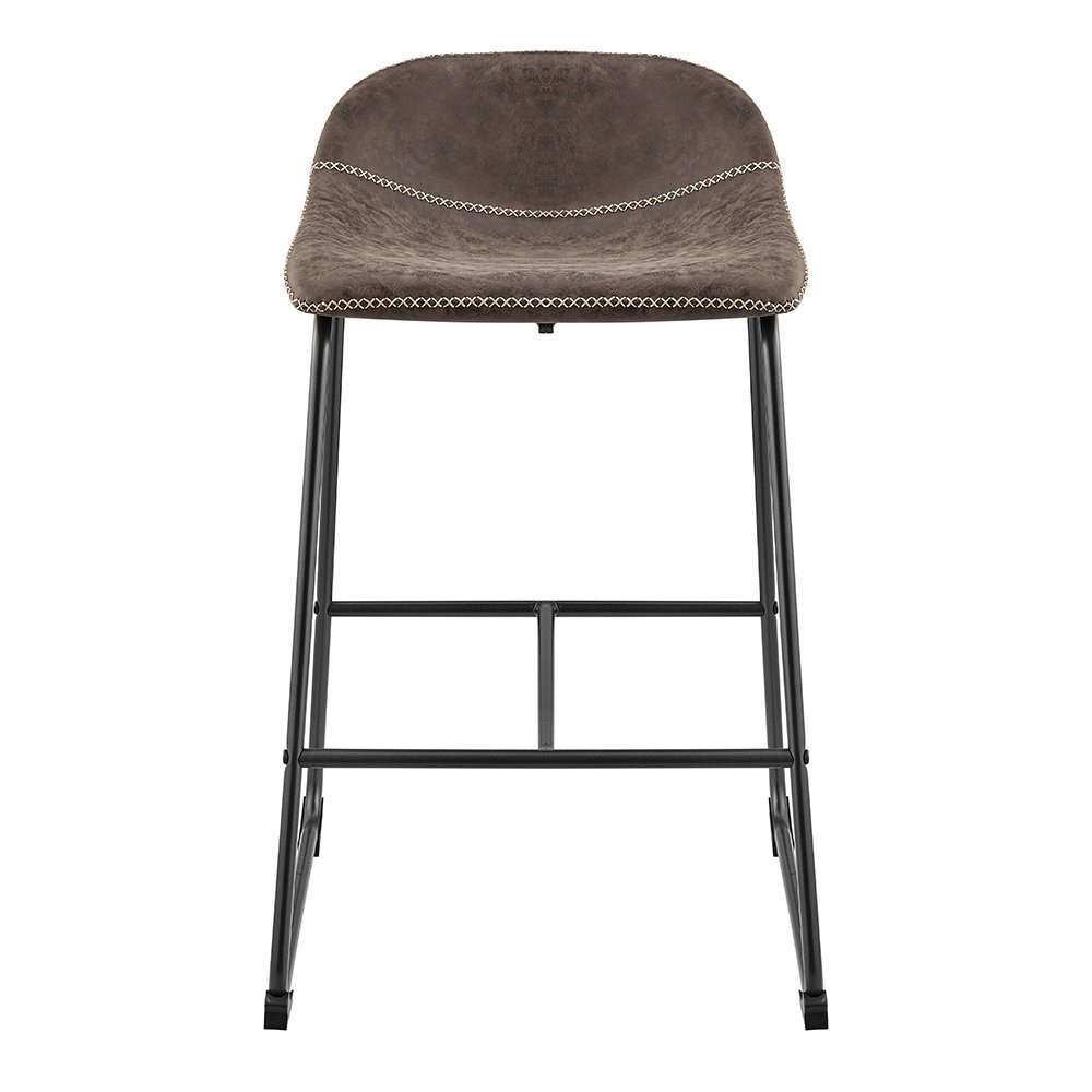 Leighton Faux Leather Counter Stool, (Set of 2). Picture 2