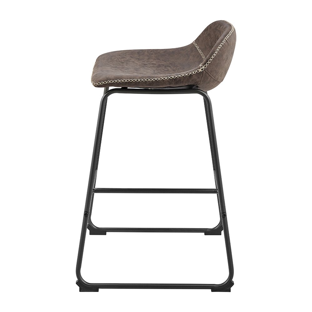 Leighton Faux Leather Counter Stool, (Set of 2). Picture 3