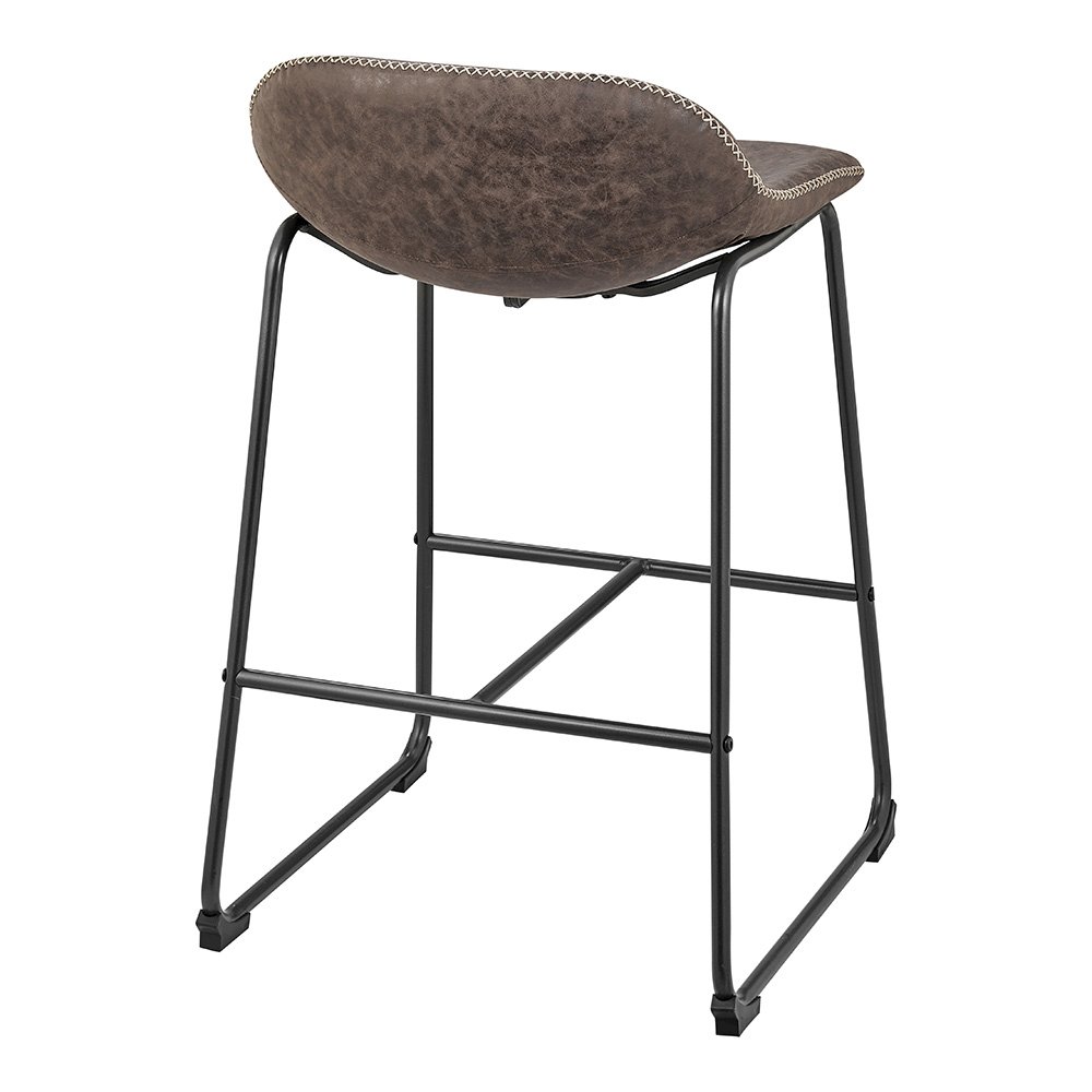 Leighton Faux Leather Counter Stool, (Set of 2). Picture 5