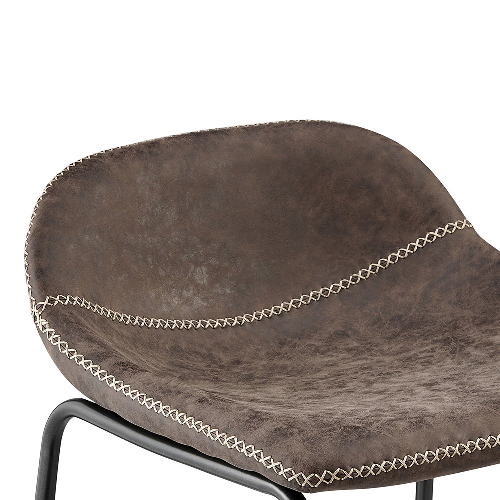 Leighton Faux Leather Counter Stool, (Set of 2). Picture 7