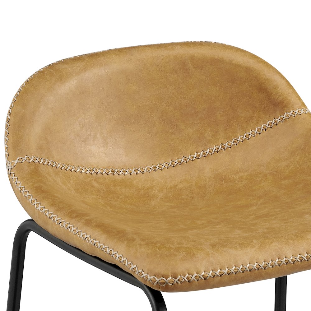 Leighton Faux Leather Counter Stool, (Set of 2). Picture 7