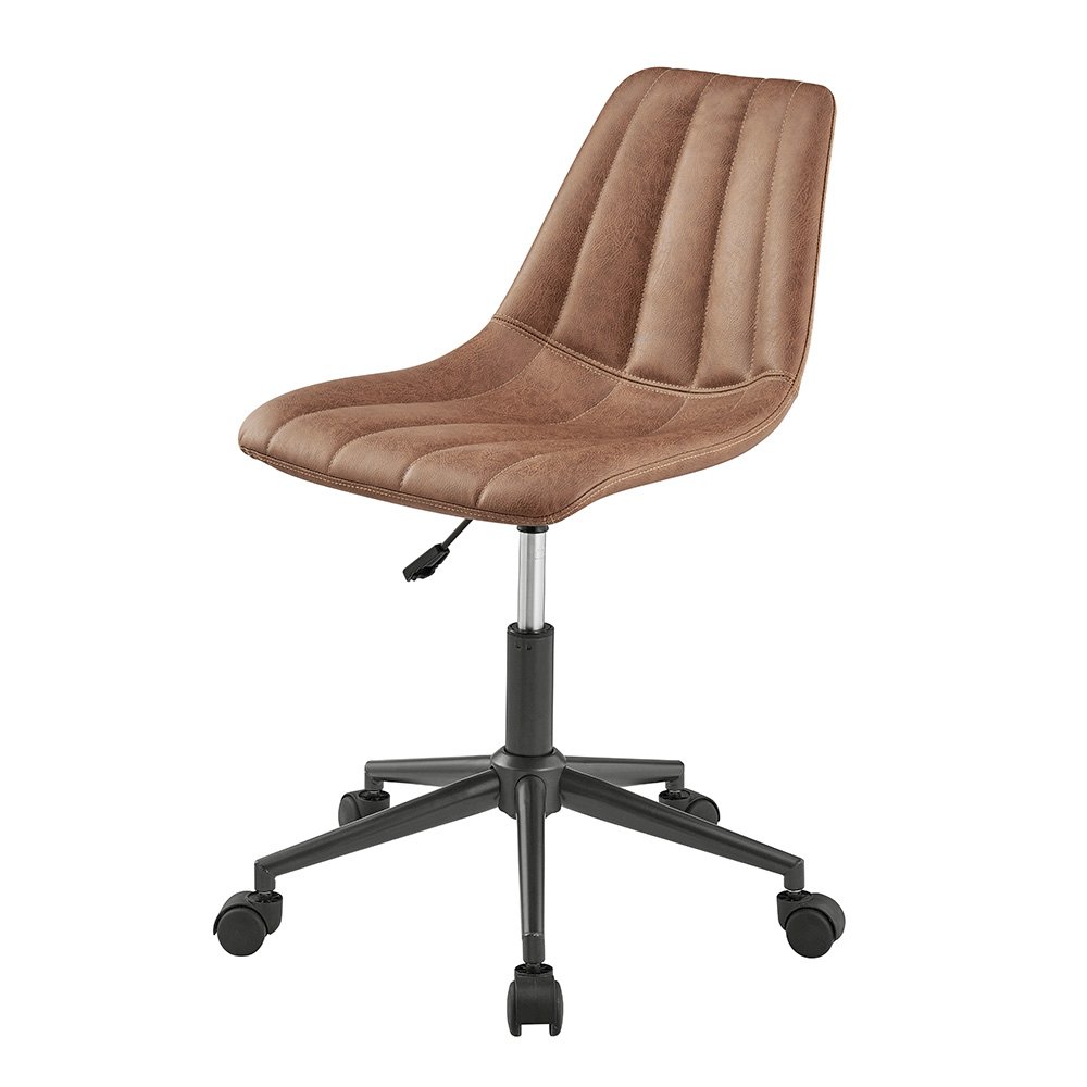 Robert Faux Leather Swivel Office Chair. Picture 1