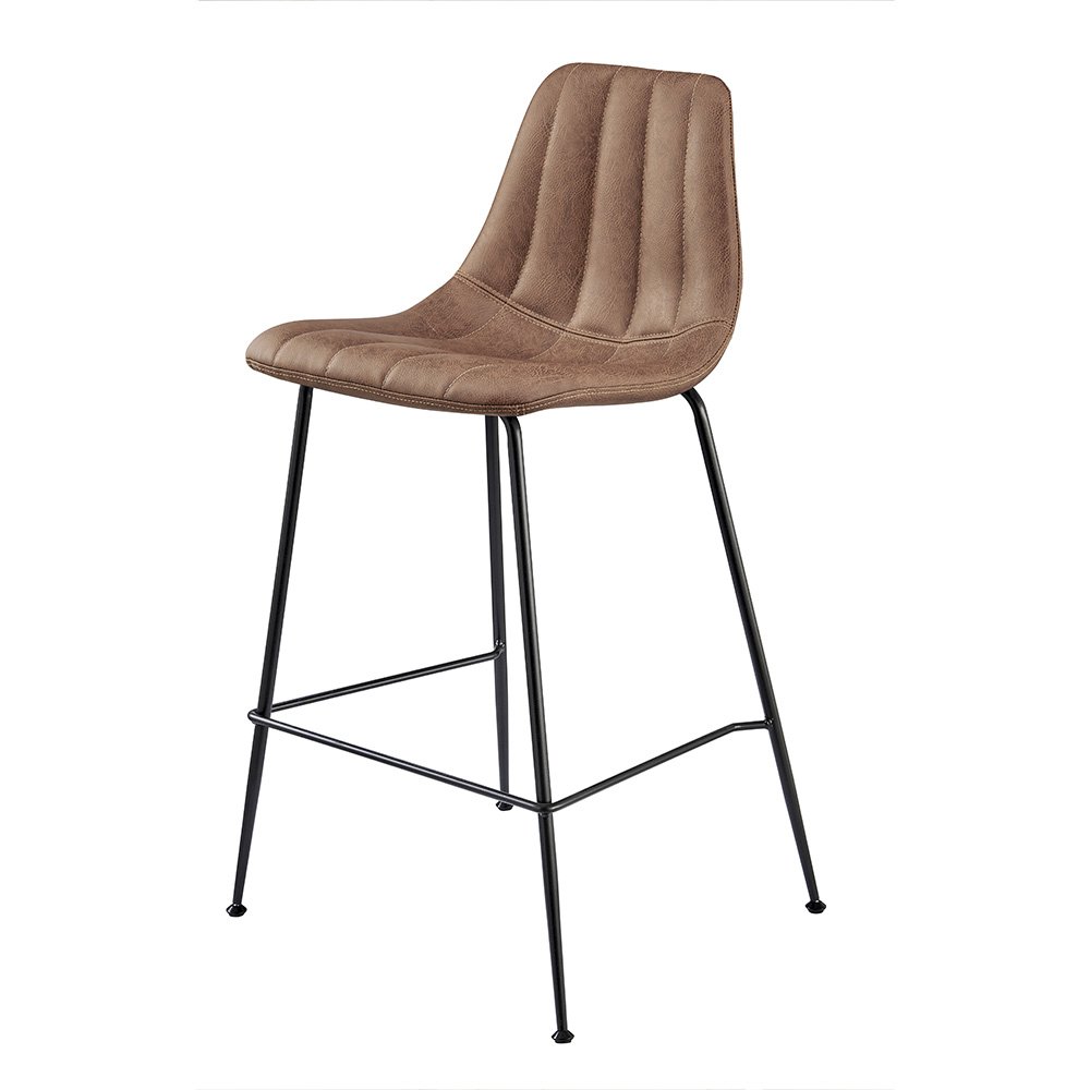 Robert Faux Leather Counter Stool, (Sett of 4). Picture 1