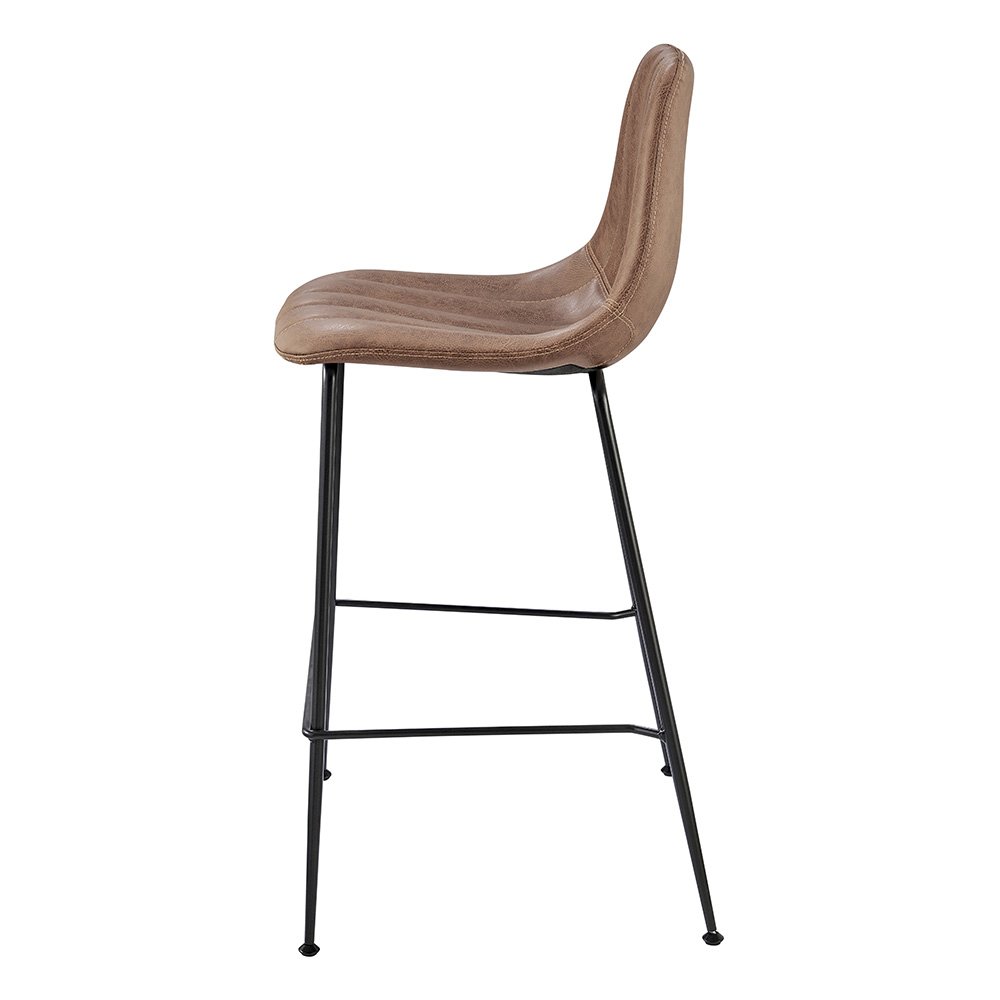 Robert Faux Leather Counter Stool, (Sett of 4). Picture 3