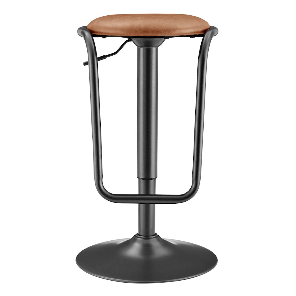 Elijah PU Gaslift Bar Stool, (Set of 2). Picture 2