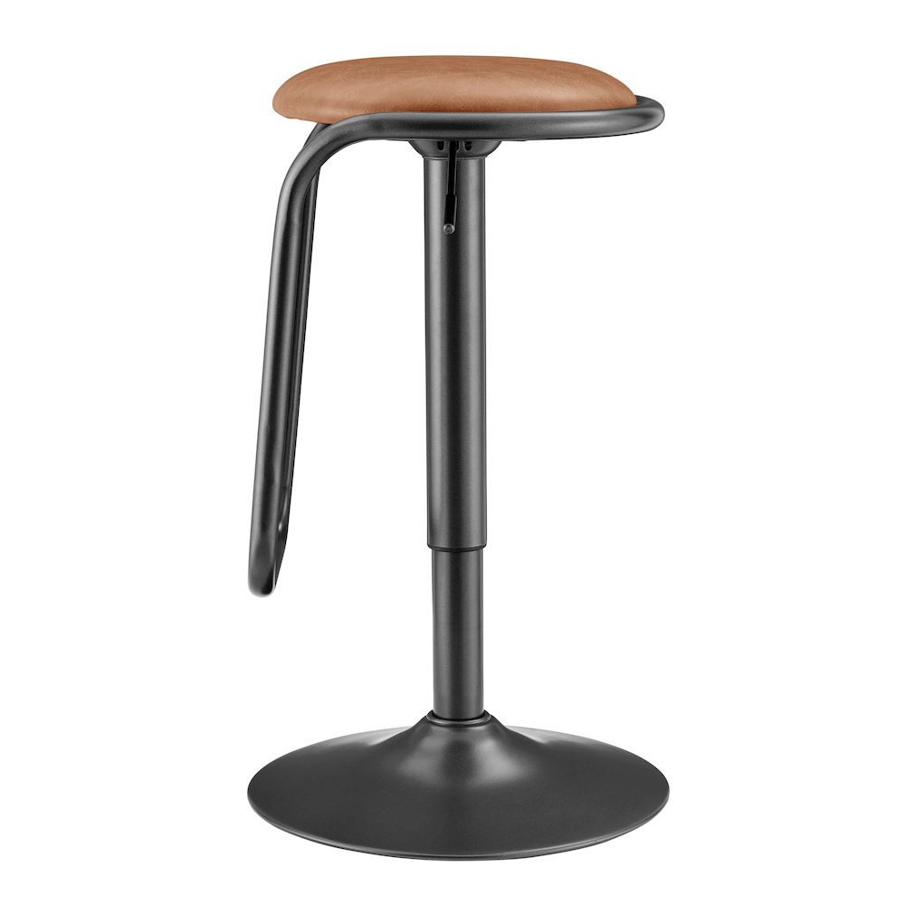 Elijah PU Gaslift Bar Stool, (Set of 2). Picture 3