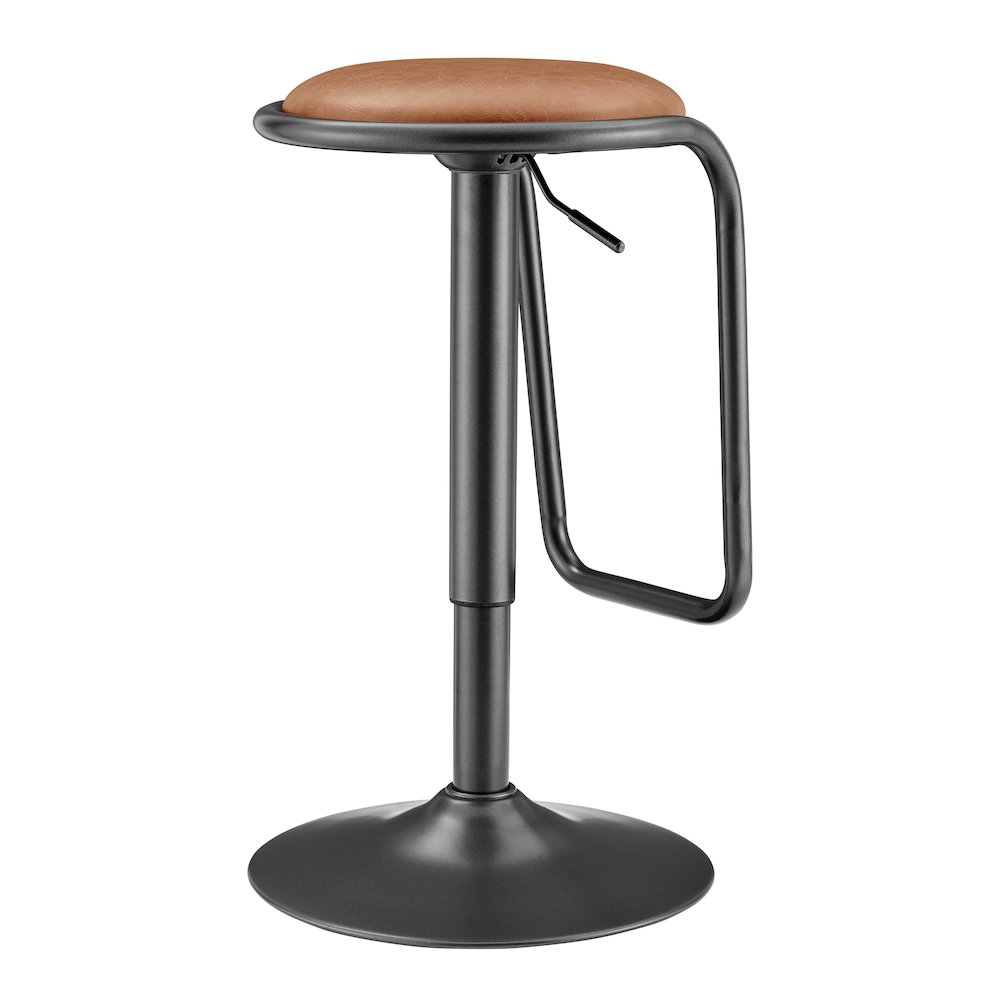 Elijah PU Gaslift Bar Stool, (Set of 2). Picture 5