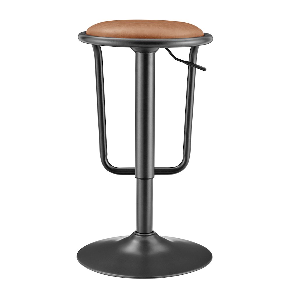 Elijah PU Gaslift Bar Stool, (Set of 2). Picture 4