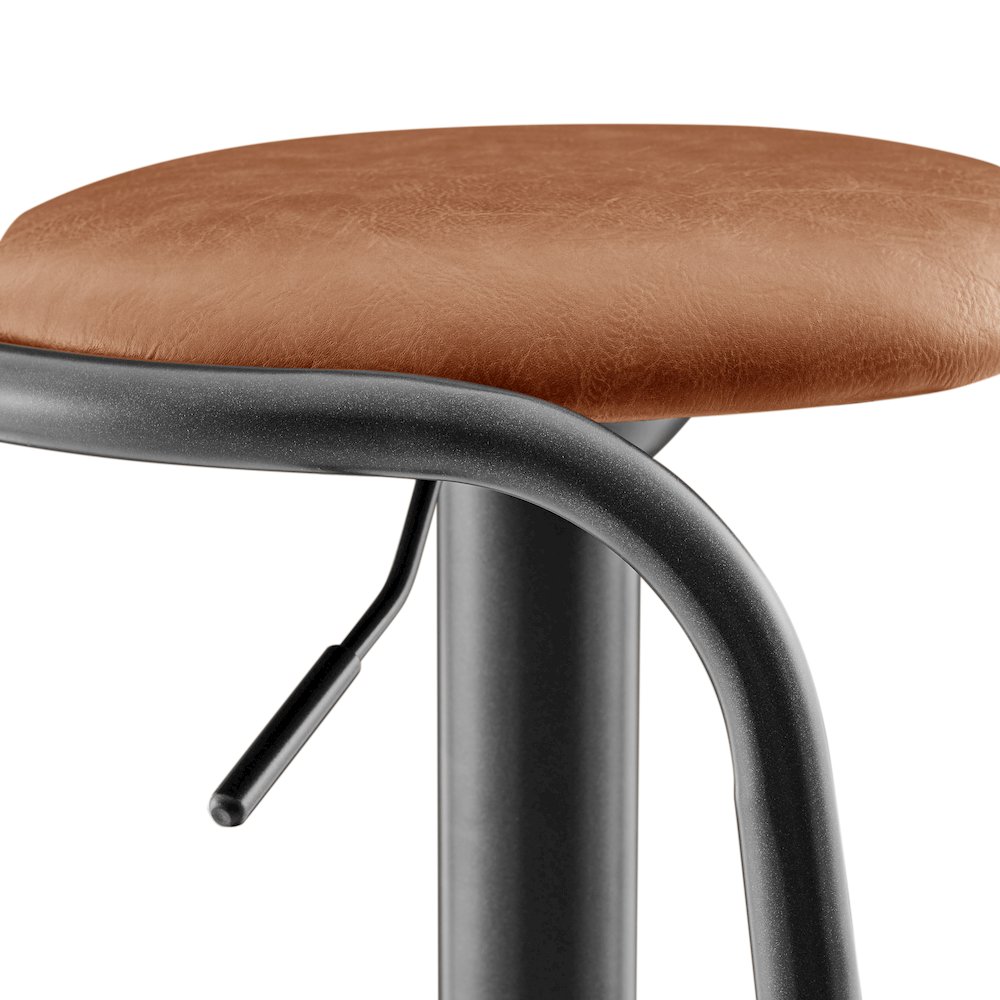 Elijah PU Gaslift Bar Stool, (Set of 2). Picture 7