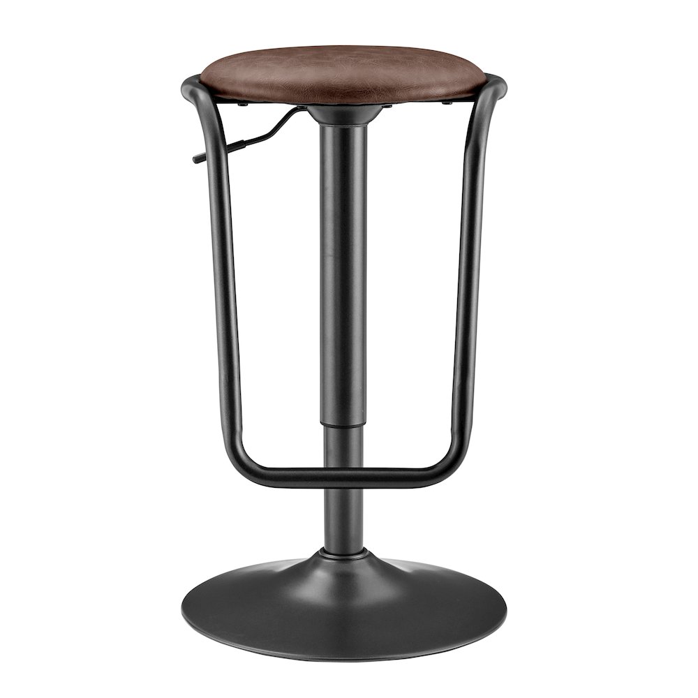 Elijah PU Gaslift Bar Stool, (Set of 2). Picture 2