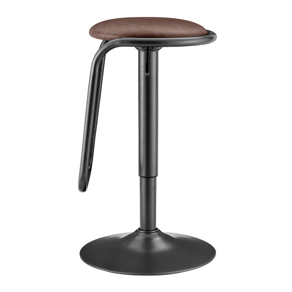 Elijah PU Gaslift Bar Stool, (Set of 2). Picture 3