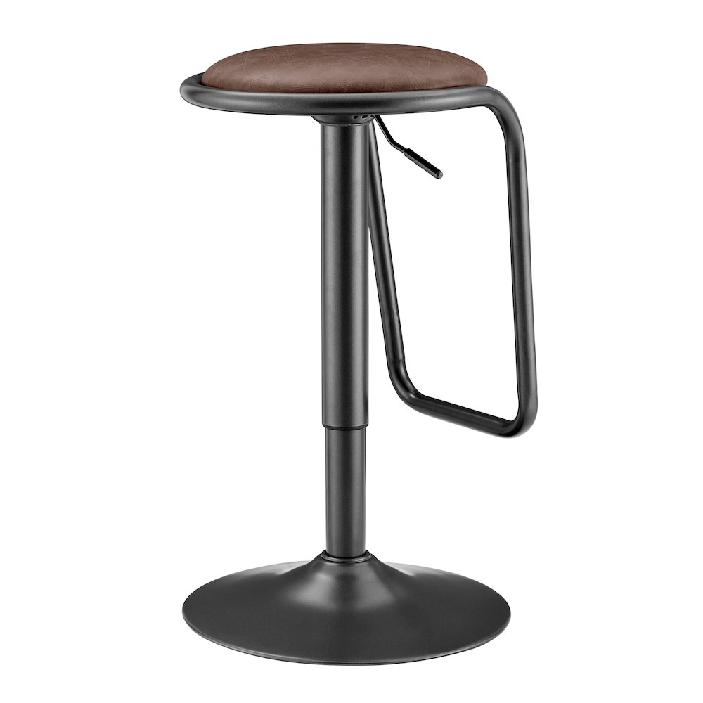 Elijah PU Gaslift Bar Stool, (Set of 2). Picture 5
