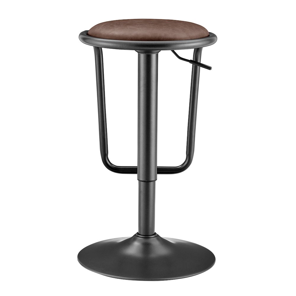 Elijah PU Gaslift Bar Stool, (Set of 2). Picture 4