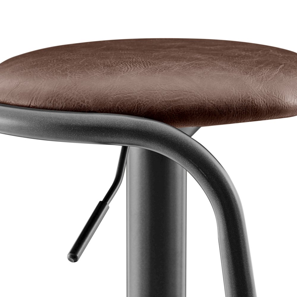 Elijah PU Gaslift Bar Stool, (Set of 2). Picture 7