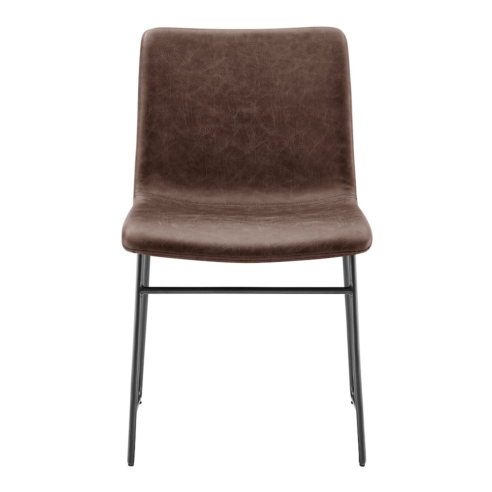 Bruce Faux Leather Dining Side Chair, (Set of 2). Picture 2