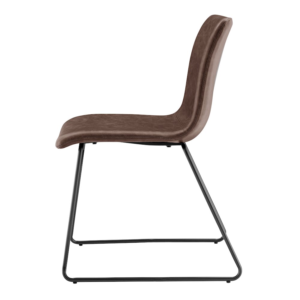 Bruce Faux Leather Dining Side Chair, (Set of 2). Picture 3