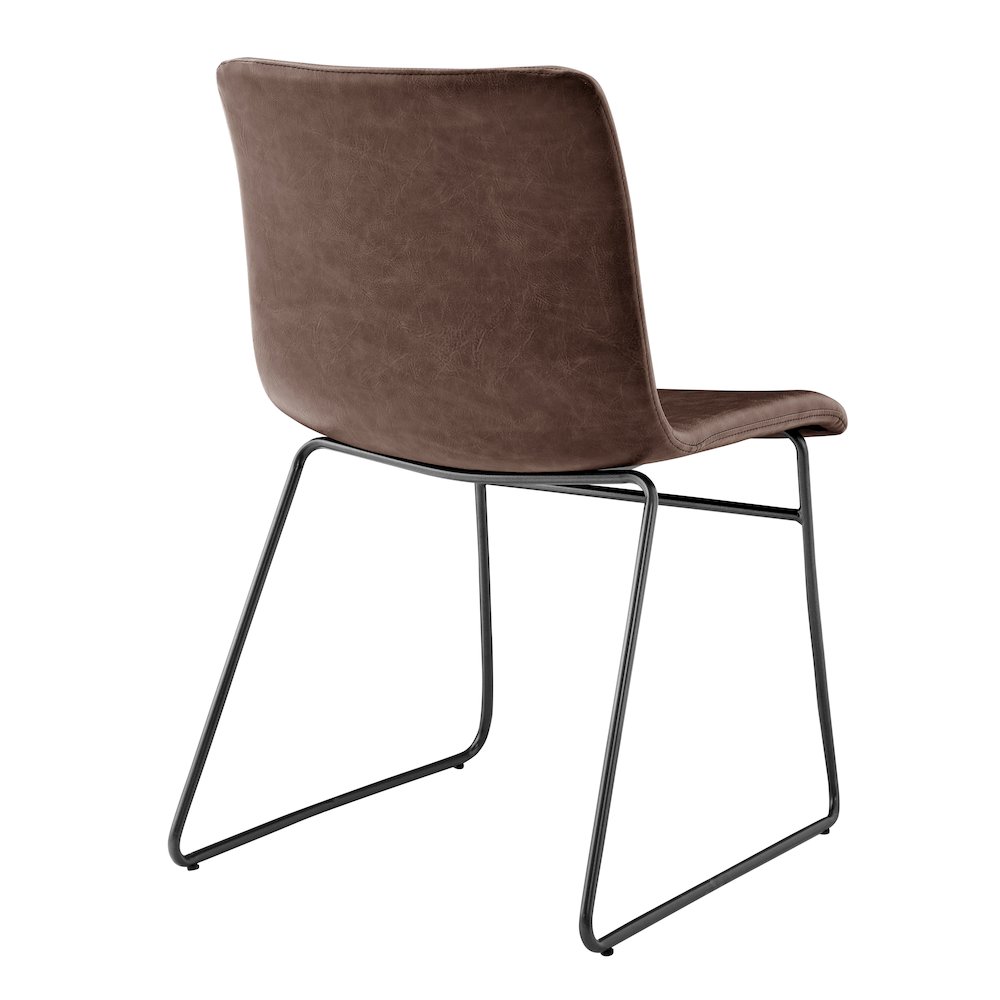 Bruce Faux Leather Dining Side Chair, (Set of 2). Picture 5